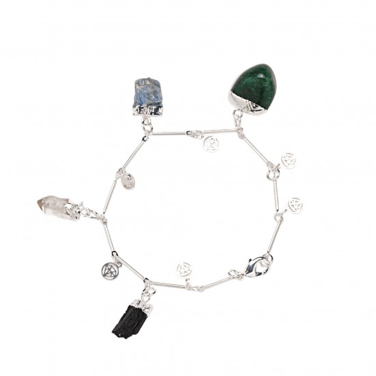 اسوارة احجار طبيعية (Natural mixed stones bracelet)