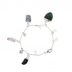 اسوارة احجار طبيعية (Natural mixed stones bracelet)